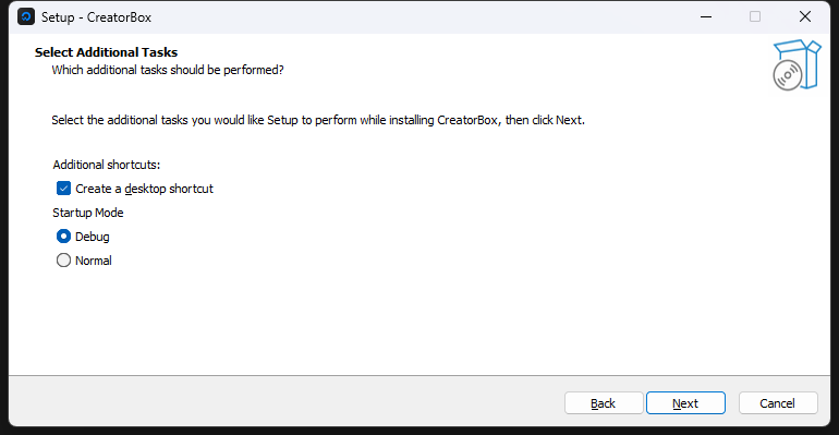 creatorbox_setup_debug_en